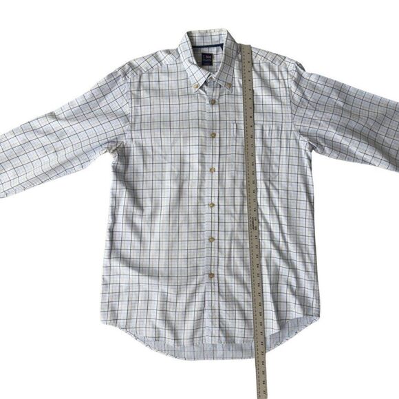 T. Harris London Long Sleeve Check Button Down Dress Shirt Men's Large (L) - Picture 4 of 6